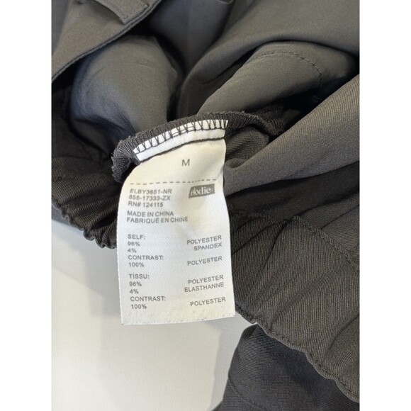 Elodie Anthropology Wide Leg High Waist Pleated Black Trouser Sz M Dress Pants a - Picture 8 of 9